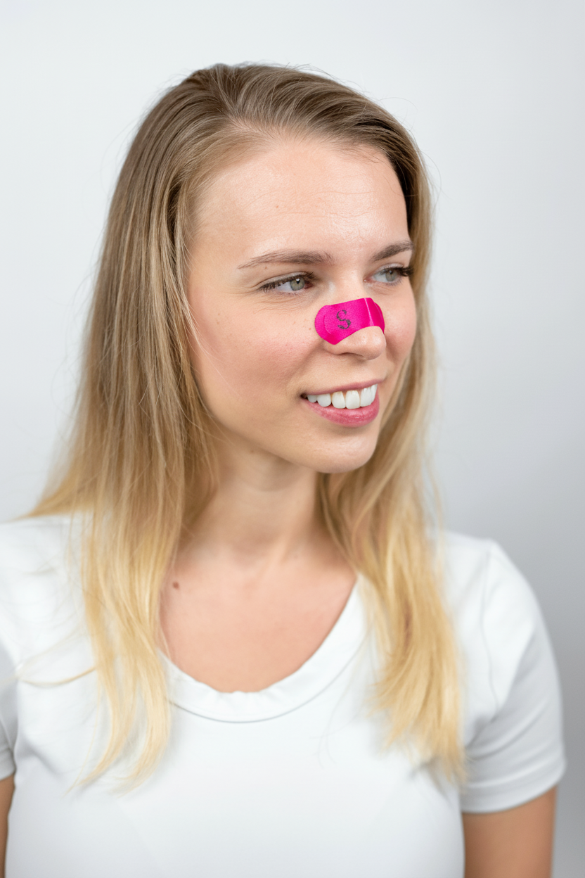 Enhanced Pink Nasal Tape Lifestyle Photo